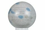 Blue Polka Dot Stone (Apatite & Cleavelandite) Sphere #283437-1